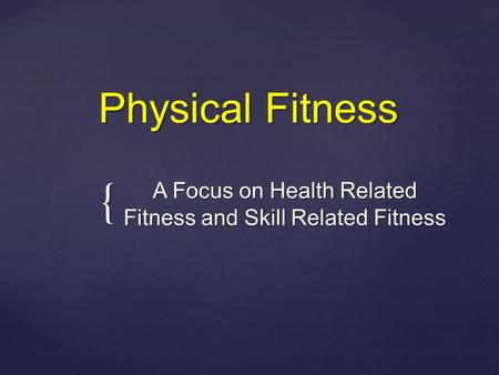 physical health