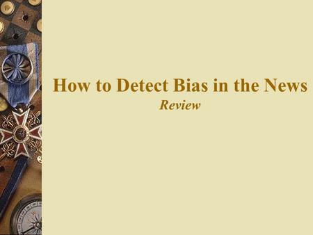 Cognitive bias mitigation