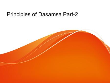 Principles of Dasamsa Part-2