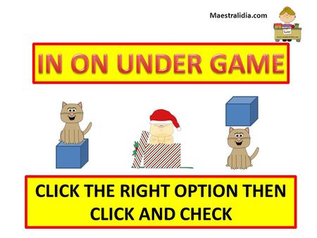 CLICK THE RIGHT OPTION THEN CLICK AND CHECK Maestralidia.com.