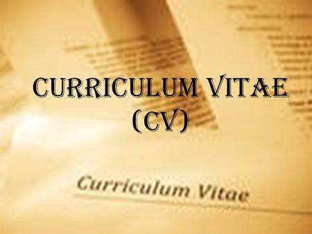 Curriculum Vitae (CV). When to Use a Curriculum Vitae When should job seekers use a curriculum vitae, commonly referred to as CV, rather than a resume?