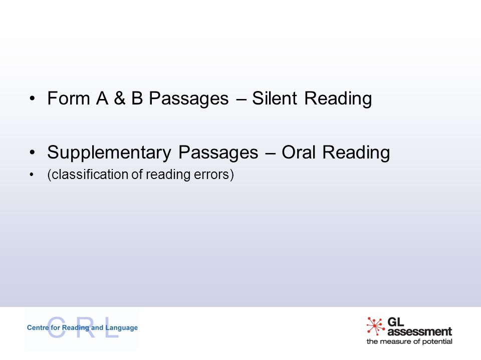 Oral Reading Errors 22