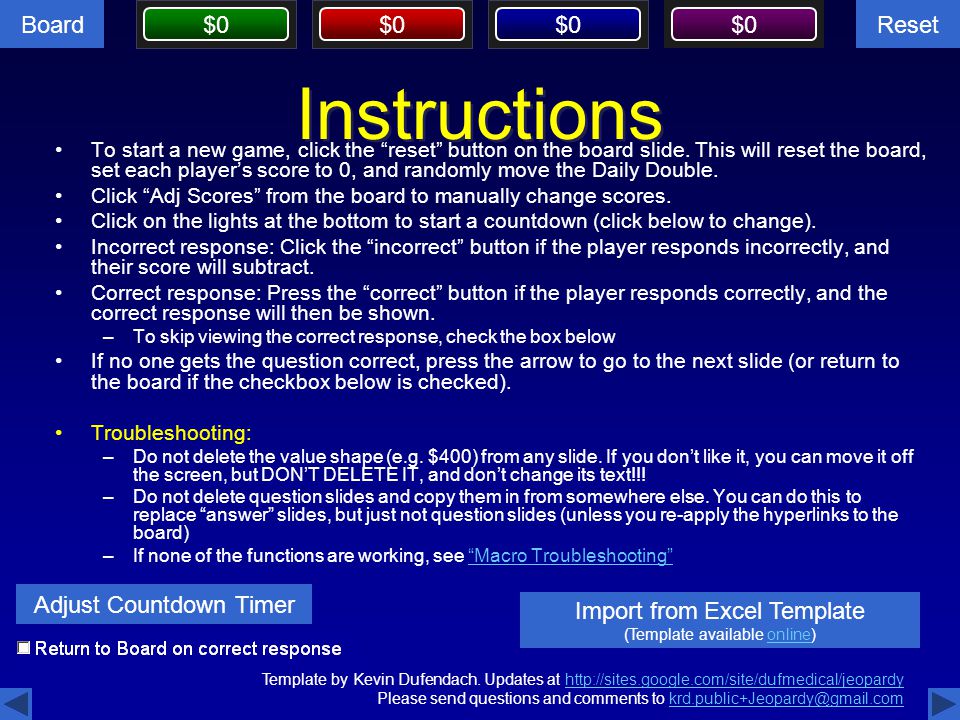 Make A Jeopardy Game Powerpoint Make A Jeopardy Game Powerpoint