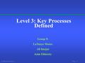 © 1999 Prentice-Hall, Inc. Chap. 1 - 1 Level 3: Key Processes Defined Group 9: LaTanya Moore Ali Imajat Asim Eldaroty.