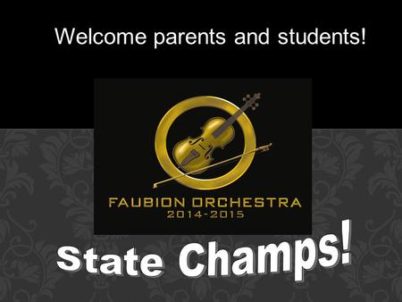 Welcome parents and students!. Four Levels: Beginning, Philharmonic, Sinfonietta, Honors Around 200 students total throughout all orchestras Two Orchestra.