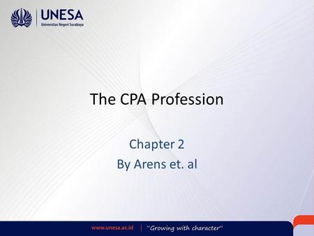The CPA Profession Chapter 2 By Arens et. al. Learning Objective 1 Describe the nature of CPA firms, what they do, and their structure.