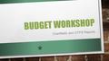 BUDGET WORKSHOP Chartfields and OTPS Reports. AGENDA Chartfields OTPS Reports Questions.