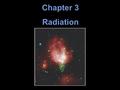 Chapter 3 Radiation. Units of Chapter 3 3.1 Information from the Skies 3.2 Waves in What? The Wave Nature of Radiation 3.3 The Electromagnetic Spectrum.