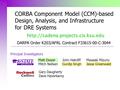 CORBA Component Model (CCM)-based Design, Analysis, and Infrastructure for DRE Systems  Matt DwyerJohn HatcliffMasaaki.