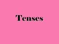 Tenses. “Tense” means “time.” In fact, the Spanish word for “tense” is “tiempo,” which is also the Spanish word for “time.” When we talk about tense,