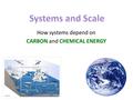 How systems depend on CARBON and CHEMICAL ENERGY.