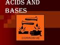 Acids and Bases. These are acids….. HNO 3 HCl H 2 SO 4 HC 2 H 2 OOH H 3 PO 4 What do they all have in common?
