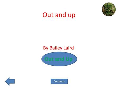 Contents Out and up By Bailey Laird Contents. Contents Page Home Page What is Out and Up? Information on Out and Up Prices for the Out and Up Booking.