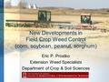 New Developments in Field Crop Weed Control (corn, soybean, peanut, sorghum) Eric P. Prostko Extension Weed Specialists Department of Crop & Soil Sciences.