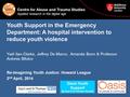 Youth Support in the Emergency Department: A hospital intervention to reduce youth violence Yaél Ilan-Clarke, Jeffrey De Marco, Amanda Bunn & Professor.