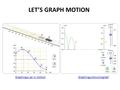 Graphing a bouncing ball Graphing a car in motion LET’S GRAPH MOTION.