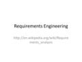 Requirements Engineering  ments_analysis.