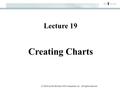 © 2004 by the McGraw-Hill Companies, Inc. All rights reserved. Creating Charts Lecture 19.