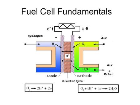 Fuel Cell Fundamentals. PEM Fuel Cell Types of Fuel Cells For polymer electrolyte membrane and phosphoric acid fuel cells, protons move through the electrolyte.