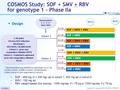 COSMOS SOF + SMV + RBV SOF + SMV Randomisation 2 : 1 : 2 : 1* Open-label * Randomisation was stratified on genotype (1a or 1b) in both cohorts, IL28B in.