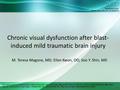 This article and any supplementary material should be cited as follows: Magone MT, Kwon E, Shin SY. Chronic visual dysfunction after blast- induced mild.