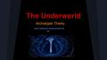 The Underworld Archetypal Theory Abby LeGear & Alexandra Arndt 4A.