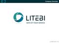 LITEBI 2011 © Company Overview. Who are we? Business Intelligence providers since 2007 Leading Cloud Computing Platform Customer and Partners in 24 countries.