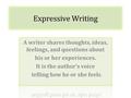 Expressive Writing. Six-Word Memoir Express the state of your life in only six words.