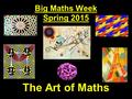 Big Maths Week Spring 2015 The Art of Maths. Deluanay Born in Paris, France. Lived from 1885 – 1941. Died aged 56. His art is famous for its strong shapes.