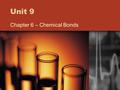 Unit 9 Chapter 6 – Chemical Bonds. Essential Questions 1)What is the difference between compounds and mixtures? 2)Explain the difference between an ion.