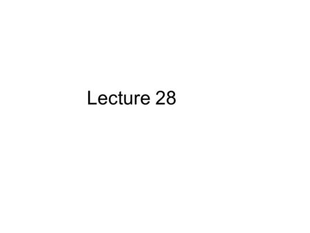 Lecture 28. Chapter 17 Understanding the Principles of Accounting.
