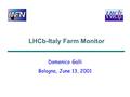 LHCb-Italy Farm Monitor Domenico Galli Bologna, June 13, 2001.