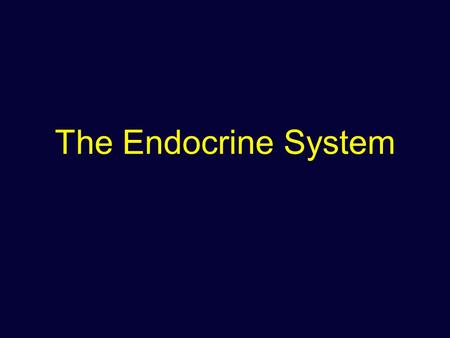 The Endocrine System. Includes all cells and endocrine tissues that produce hormones or paracrine factors Endocrine system.