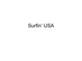 Surfin’ USA. You will see many songs written out this way. The chords are just repeated over & over again. This song is in 4/4 time. Each chord will get.