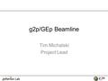 G2p/GEp Beamline Tim Michalski Project Lead. Beamline Overview Slow Raster Tungsten Calorimeter Upside Down Girder (correctors, BCM, superharp) FZ1 Magnet.