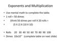 Exponents and Multiplication