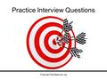 FinanceInTheClassroom.org Practice Interview Questions.