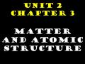 Unit 2 Chapter 3 Matter and Atomic Structure. VOCAB Matter Periodic table Atom Proton Neutron Element Solid Liquid Gas Sublimation Evaporation Ionic Bond.