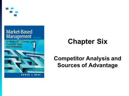 Chapter Six Competitor Analysis and Sources of Advantage.