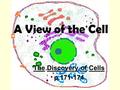 A View of the Cell The Discovery of Cells p.171-174.