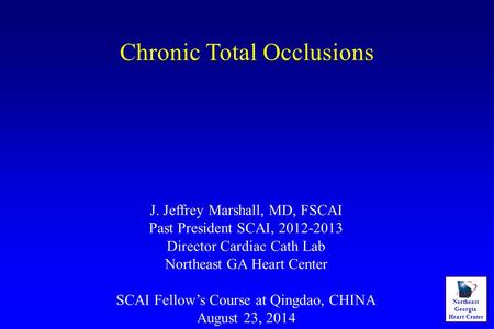 Chronic Total Occlusions