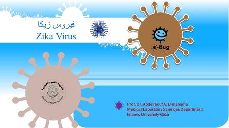 فيروس زيكا Zika Virus Prof. Dr. Abdelraouf A. Elmanama