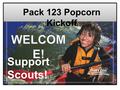 Support Scouts! Buy Popcorn! Pack 123 Popcorn Kickoff.