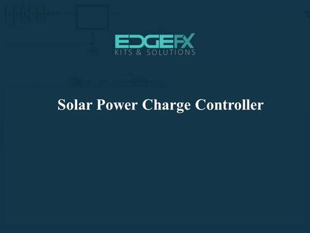 Solar Power Charge Controller.  Solar Power Charge Controller Introduction  A charge controller, or charge regulator is basically.