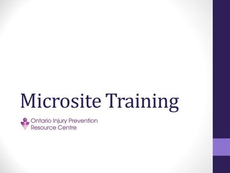 Microsite Training. Today: Presentation (slides will be sent to the group) Examples with LRADGs microsite Troubleshooting Questions.