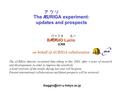 The AURIGA experiment: updates and prospects BAGGIO Lucio ICRR on behalf of AURIGA collaboration The AURIGA detector re-started data taking in Dec 2003,