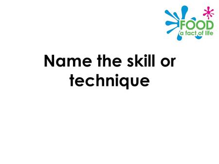 Name the skill or technique. 12 34 5 6 7 8 910 11 12.