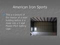 American Iron Sports This is a picture of the interior of a steel building before it is made into a 4 stall Master Pitch batting cage. This is a picture.
