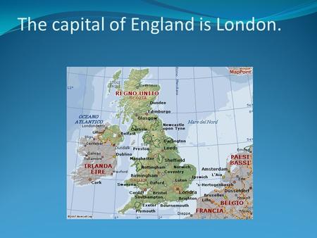 The capital of England is London. It has got 5 airports and the biggest airport is Heathrow.