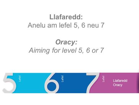 Llafaredd: Anelu am lefel 5, 6 neu 7 Oracy: Aiming for level 5, 6 or 7 Llafaredd Oracy.